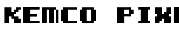 Kemco Pixel font preview